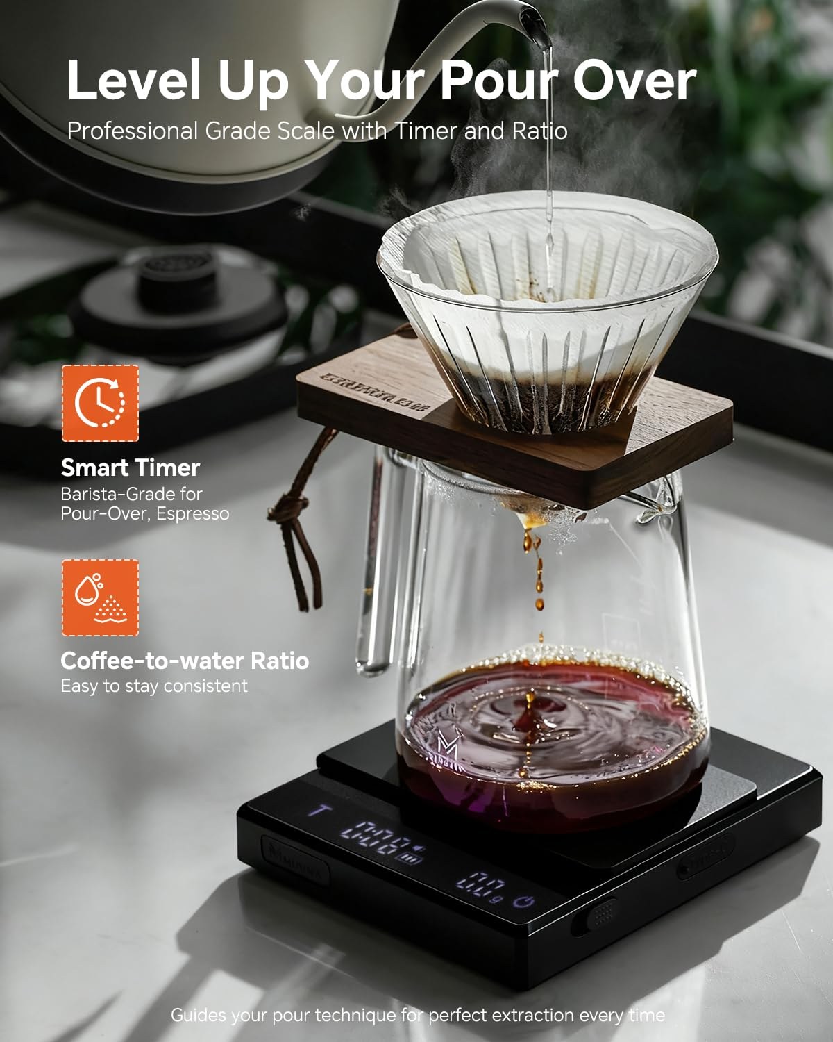 Rechargeable Coffee Scale with Timer view 6