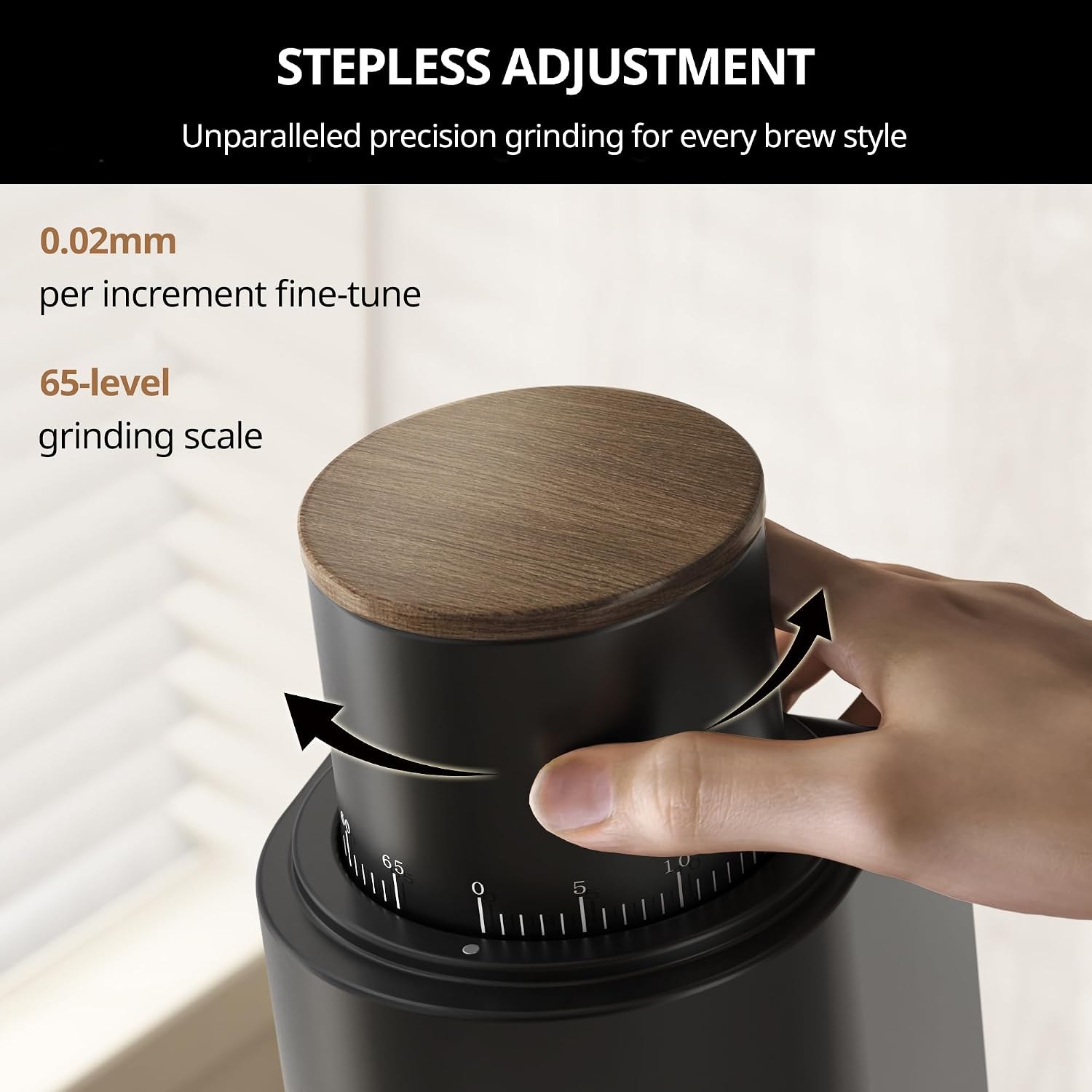Single Dose Coffee Grinder 38mm view 3