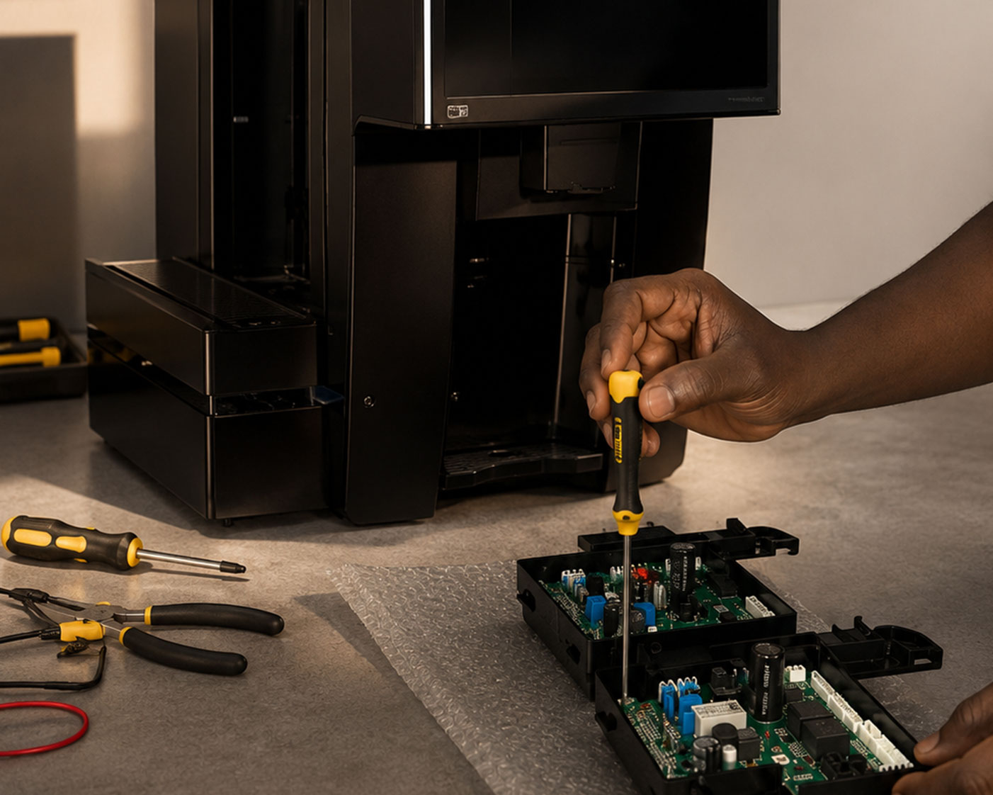 Machine repair and servicing